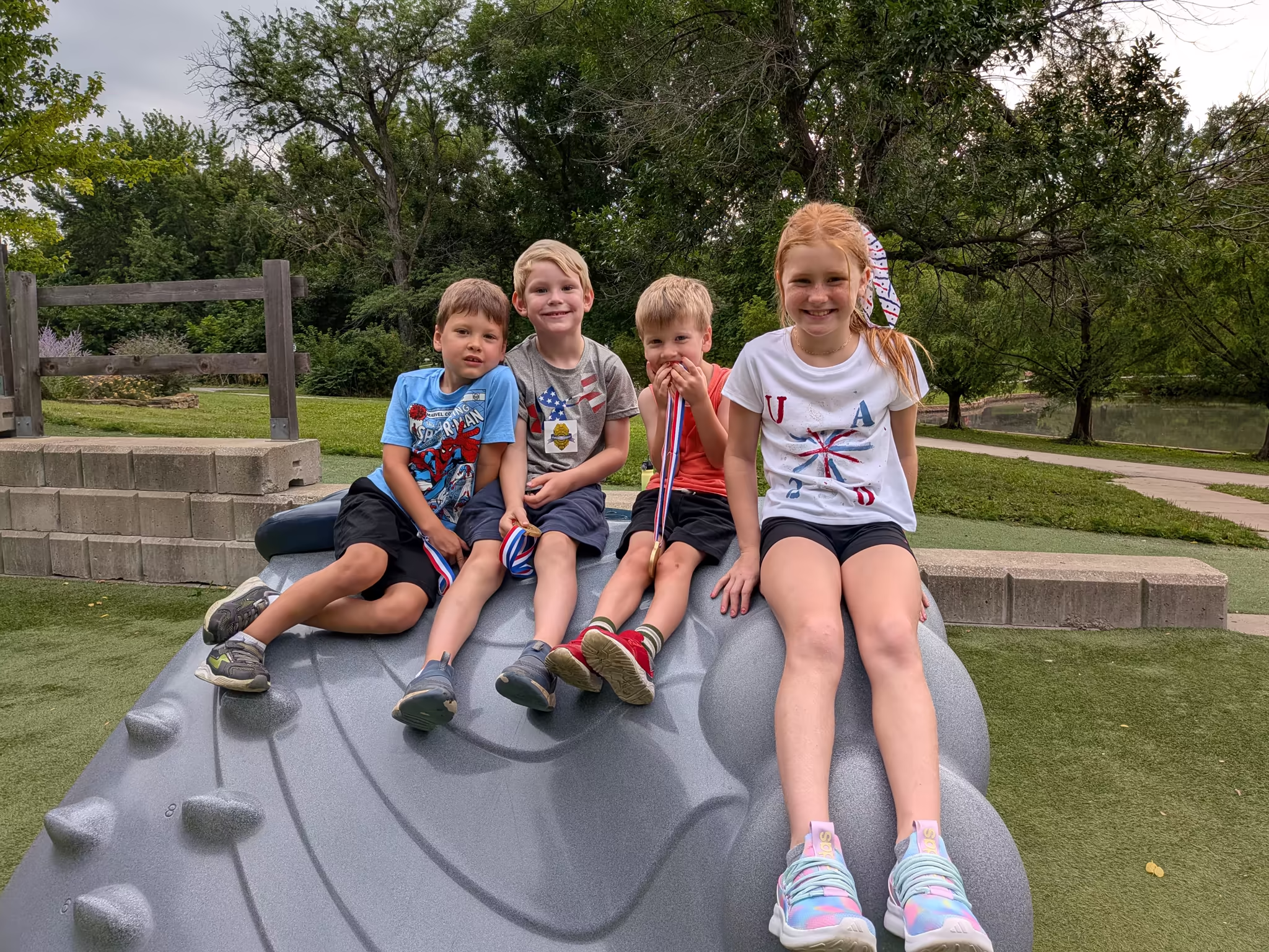 Kids after the 2026 race